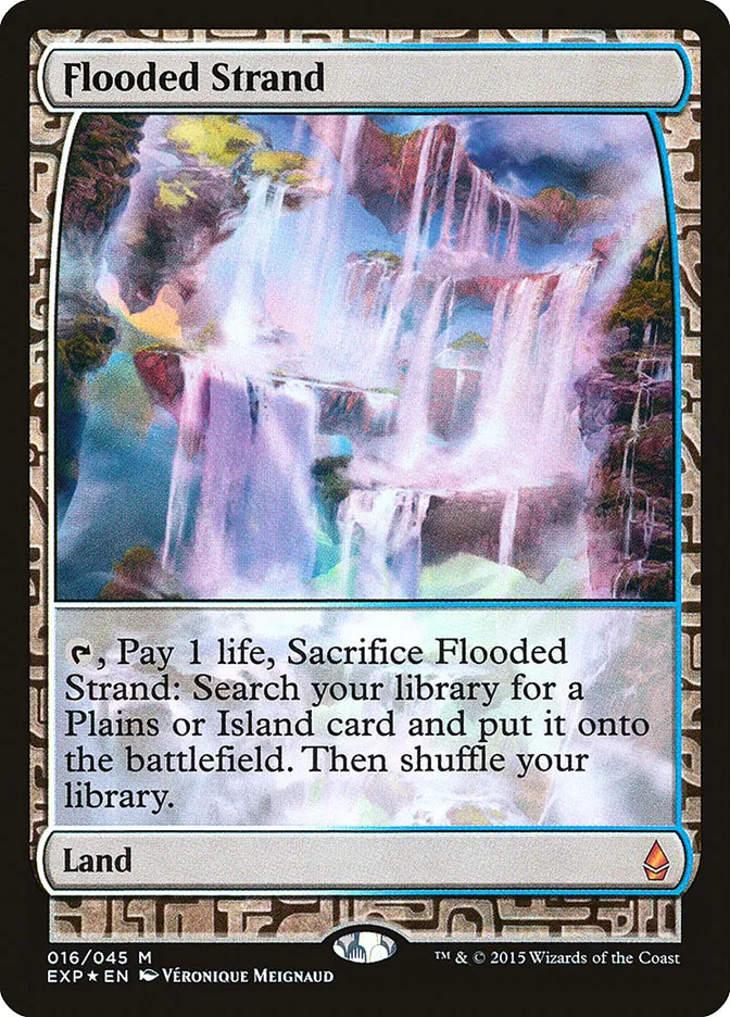 2015 Zendikar Expeditions Flooded Strand mythic #16 unlisted card image