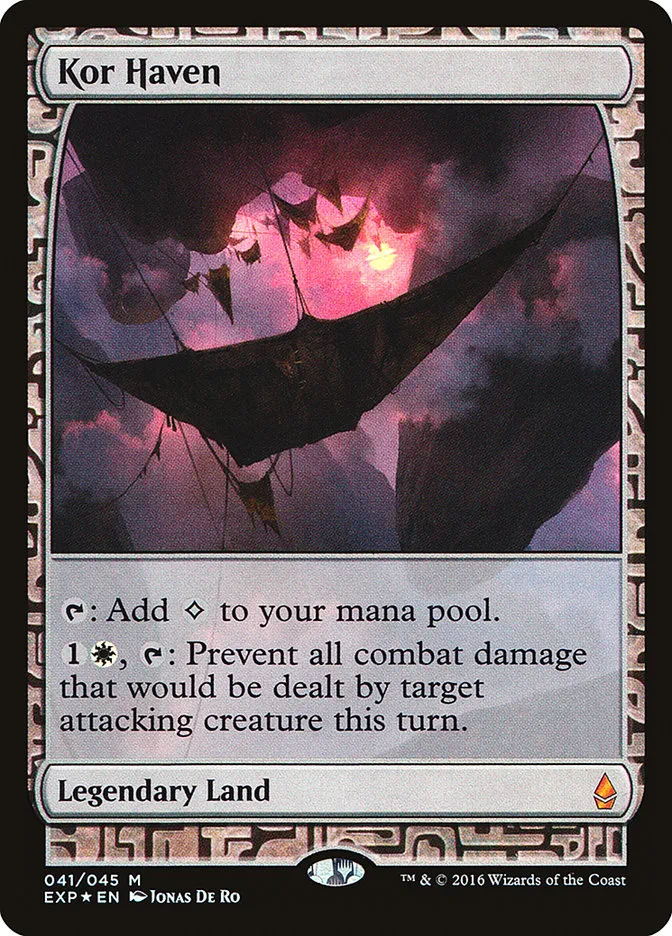 2015 Zendikar Expeditions Kor Haven mythic #41 unlisted card image