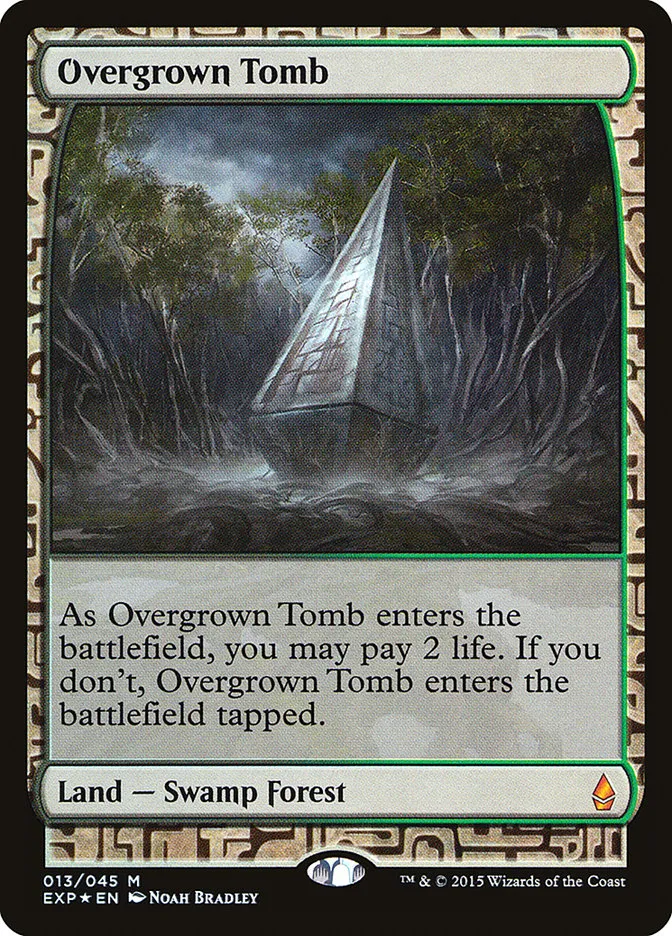 2015 Zendikar Expeditions Overgrown Tomb mythic #13 unlisted card image