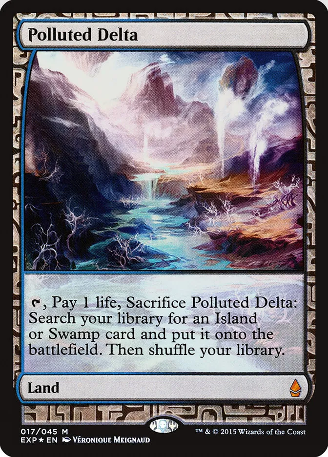 2015 Zendikar Expeditions Polluted Delta mythic #17 unlisted card image
