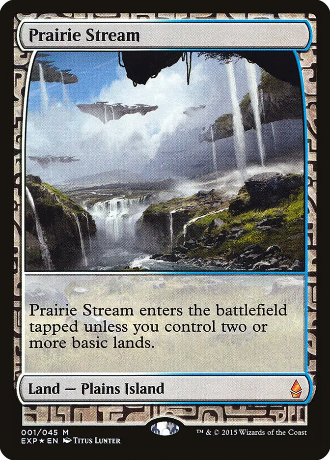 2015 Zendikar Expeditions Prairie Stream mythic #1 unlisted card image