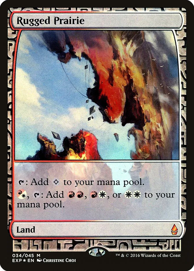 2015 Zendikar Expeditions Rugged Prairie mythic #34 unlisted card image