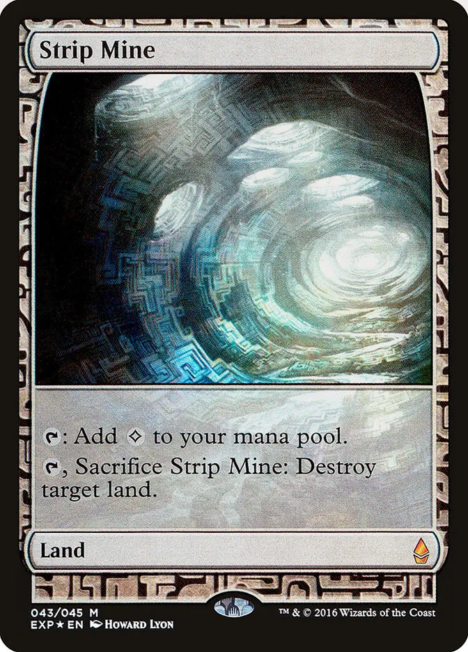 2015 Zendikar Expeditions Strip Mine mythic #43 unlisted card image