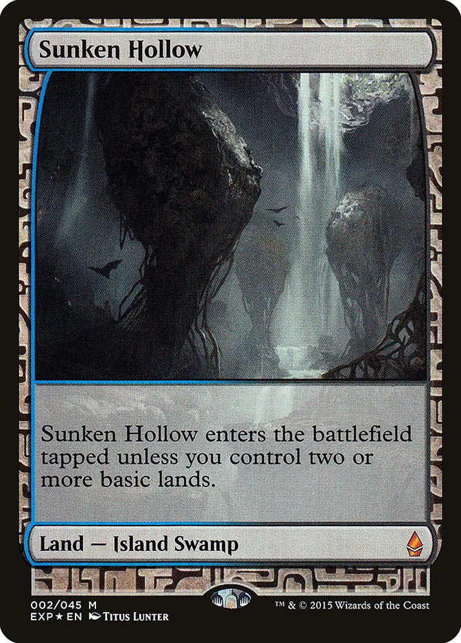 2015 Zendikar Expeditions Sunken Hollow mythic #2 unlisted card image