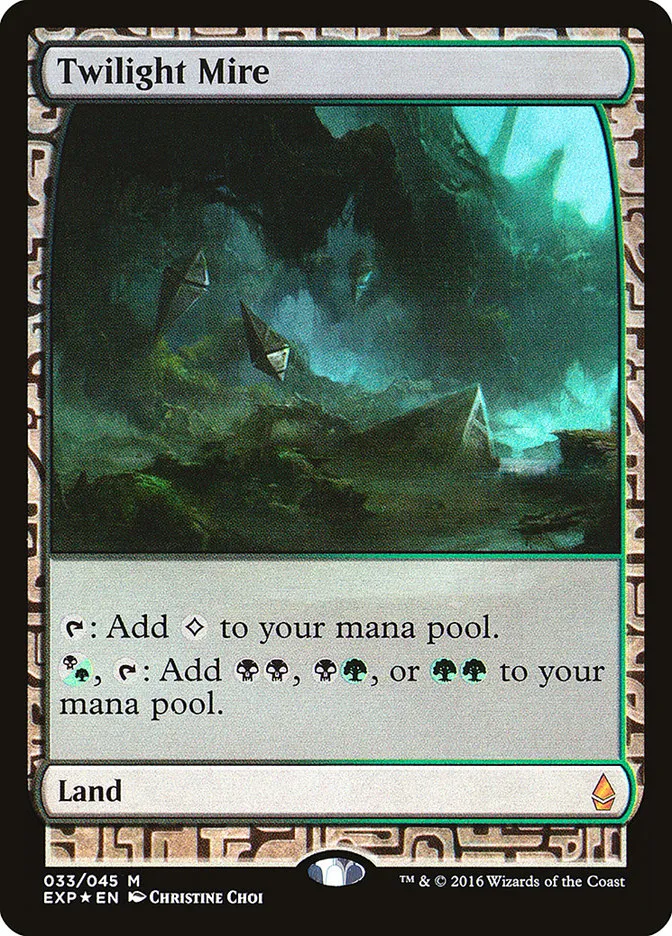 2015 Zendikar Expeditions Twilight Mire mythic #33 unlisted card image