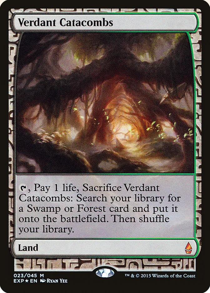 2015 Zendikar Expeditions Verdant Catacombs mythic #23 unlisted card image