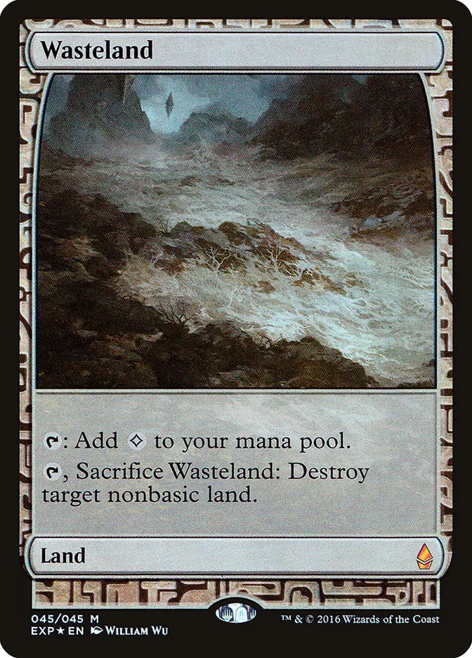 2015 Zendikar Expeditions Wasteland mythic #45 unlisted card image