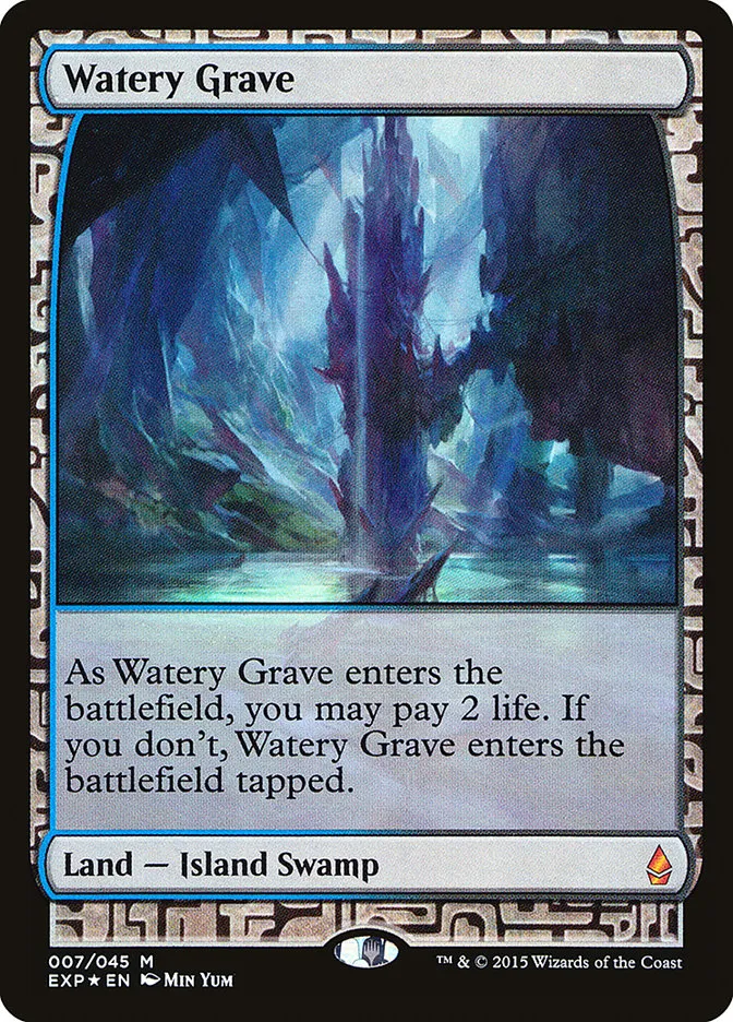 2015 Zendikar Expeditions Watery Grave mythic #7 unlisted card image