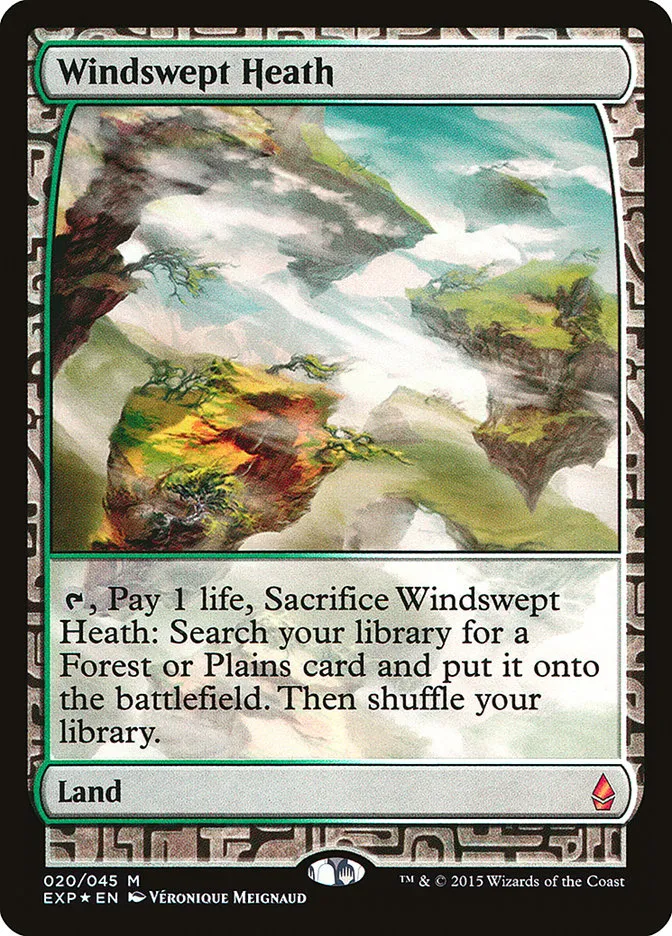 2015 Zendikar Expeditions Windswept Heath mythic #20 unlisted card image