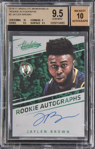 2016-17 Absolute Jaylen Brown Memorabilia Autographs #2 card image