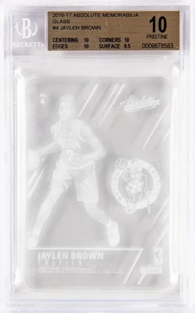 2016-17 Absolute Jaylen Brown Memorabilia Glass #4 card image