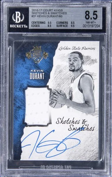 2016-17 Court Kings Sketches & Swatches ##31 Kevin Durant #no-number card image