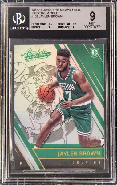 2016-17 Panini Absolute Jaylen Brown Memorabilia Spectrum Gold #162 card image
