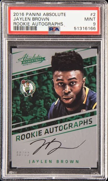 2016-17 Panini Absolute Jaylen Brown Autograph #2 card image