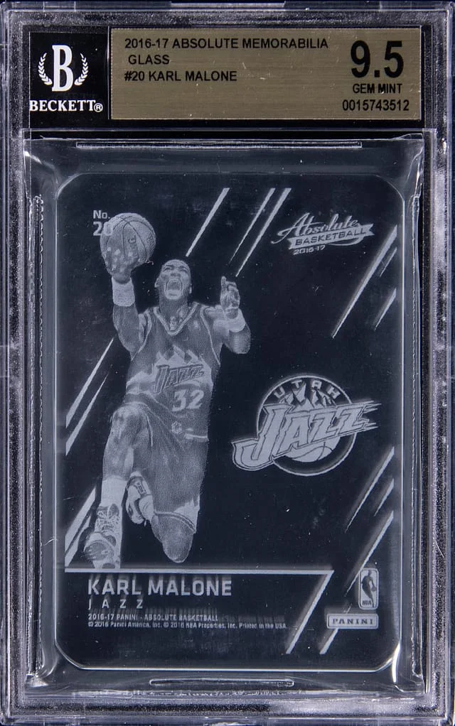 2016-17 Panini Absolute Karl Malone Memorabilia Glass #20 card image