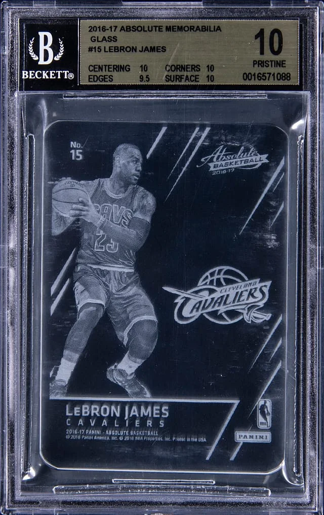 2016-17 Panini Absolute LeBron James Memorabilia Glass #15 card image