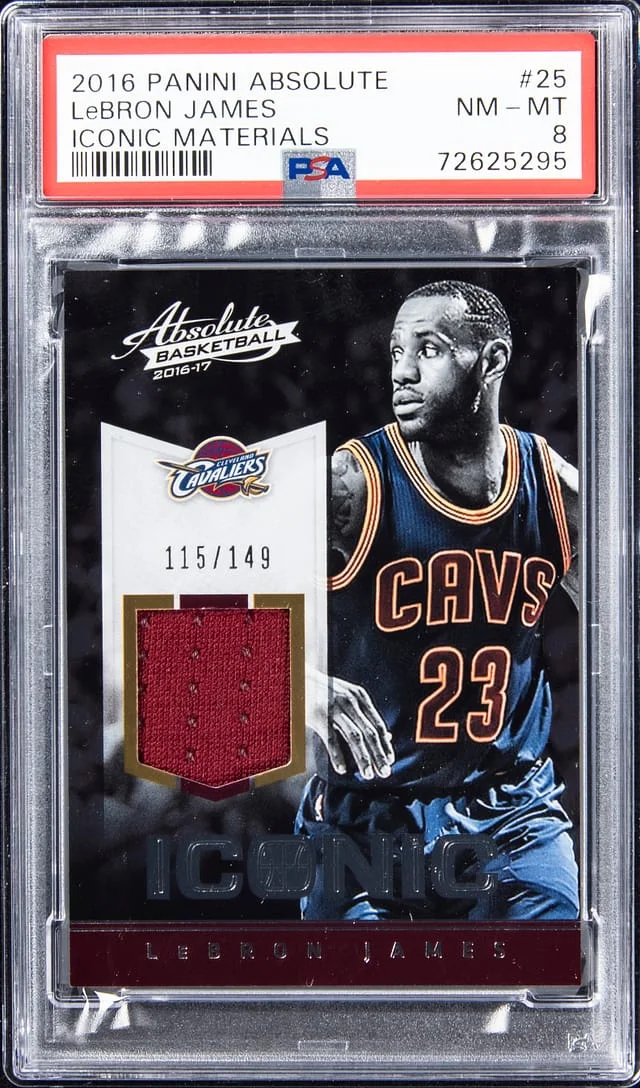 2016-17 Panini Absolute LeBron James Iconic Materials #25 card image
