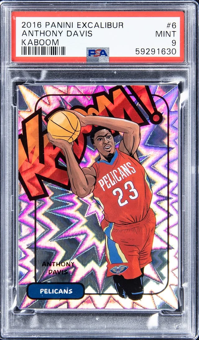 2016-17 Panini Anthony Davis Excalibur Kaboom #6 card image