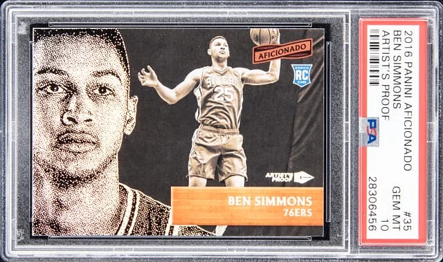 2016-17 Panini Ben Simmons Aficionado Artist's Proof #35 card image