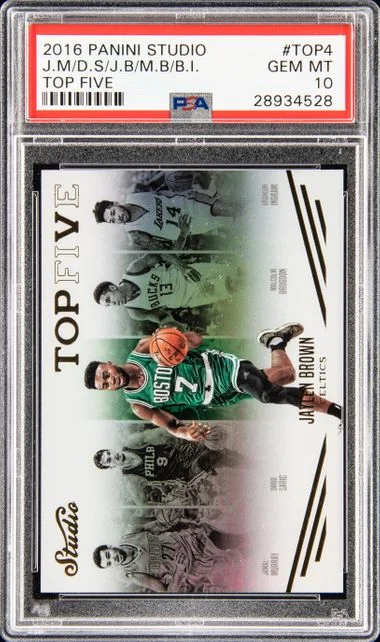 2016-17 Panini B.Ingram/ D.Saric/ J.Murray/ J.Brown/ M.Brogdon Studio Top Five #TOP4 card image