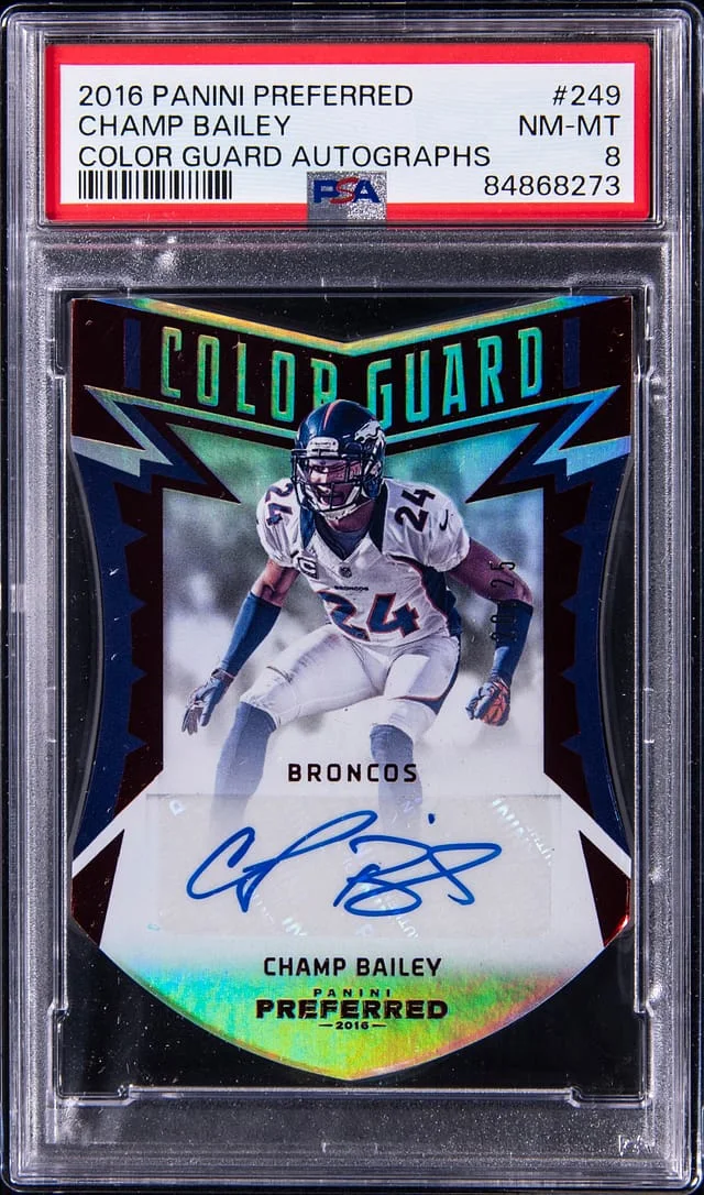 2016-17 Panini Champ Bailey Preferred Color Guard Autographs #249 card image