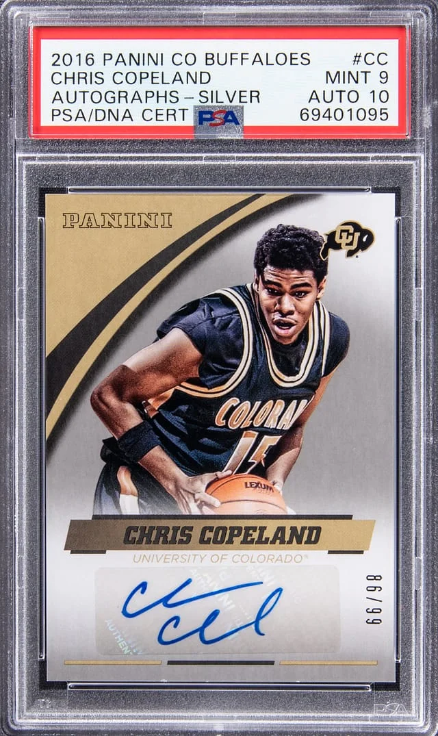 2016-17 Panini Chris Copeland Colorado Buffaloes Autographs Silver #CC-CU card image