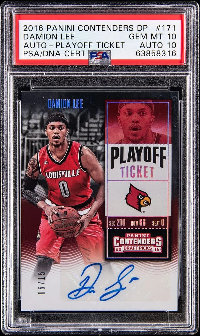 2016-17 Panini Contenders Damion Lee Autograph-Playoff Ticket #171 card image