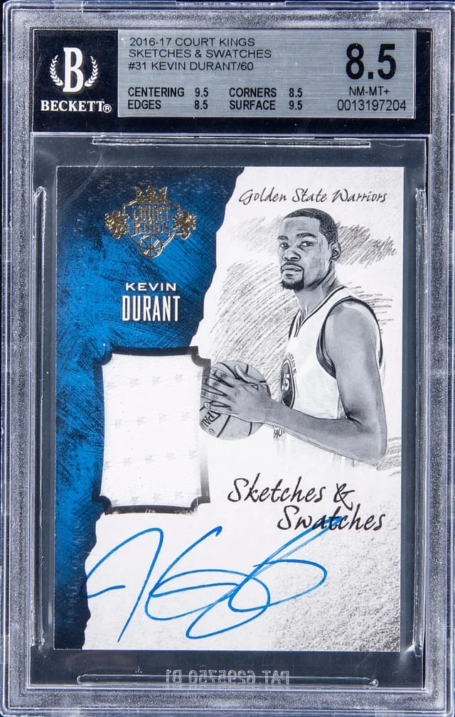 2016-17 Panini Court Kings Kevin Durant Sketches & Swatches #31 card image