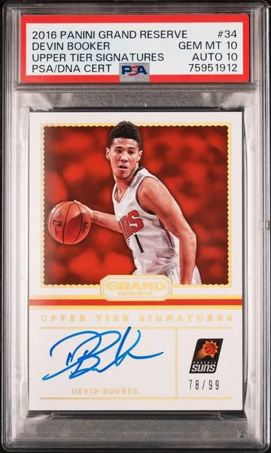 2016-17 Panini Devin Booker Grand Reserve Upper Tier Signatures #34 card image