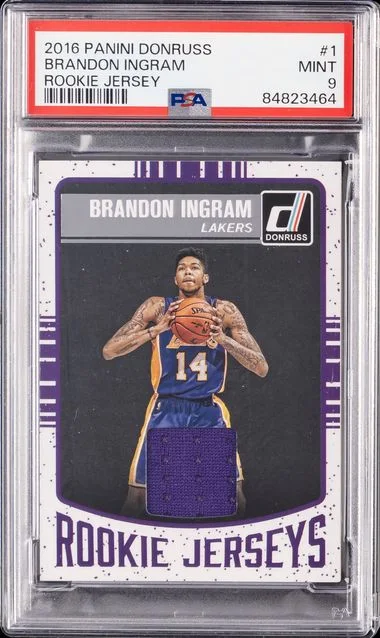 2016-17 Panini Donruss Brandon Ingram Jersey #1 card image