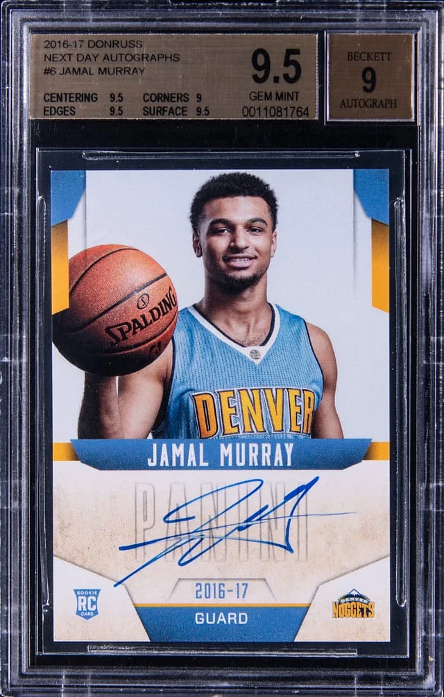 2016-17 Panini Donruss Jamal Murray Next Day Autographs #ND-JM card image