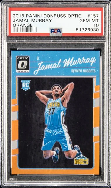 2016-17 Panini Donruss Optic Jamal Murray Orange #157 card image