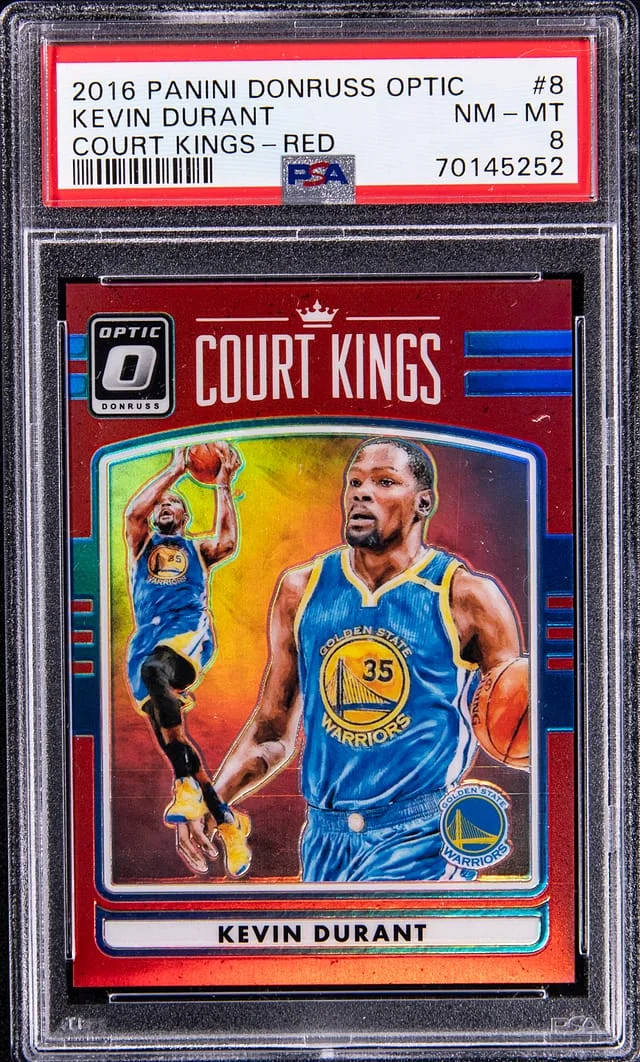 2016-17 Panini Donruss Optic Kevin Durant Court Kings Red #8 card image