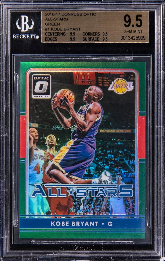 2016-17 Panini Donruss Optic Kobe Bryant All-Stars Gold Vinyl National Convention #1 card image