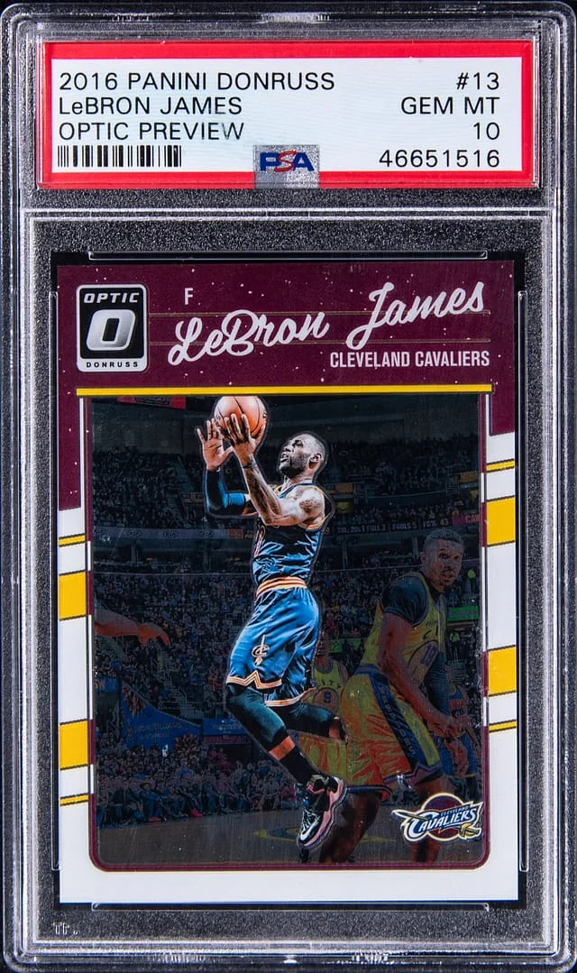 2016-17 Panini Donruss Optic LeBron James Preview #13 card image