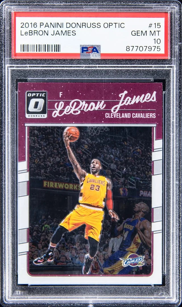 2016-17 Panini Donruss Optic LeBron James #15 card image