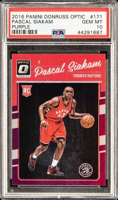 2016-17 Panini Donruss Optic Pascal Siakam Purple #171 card image