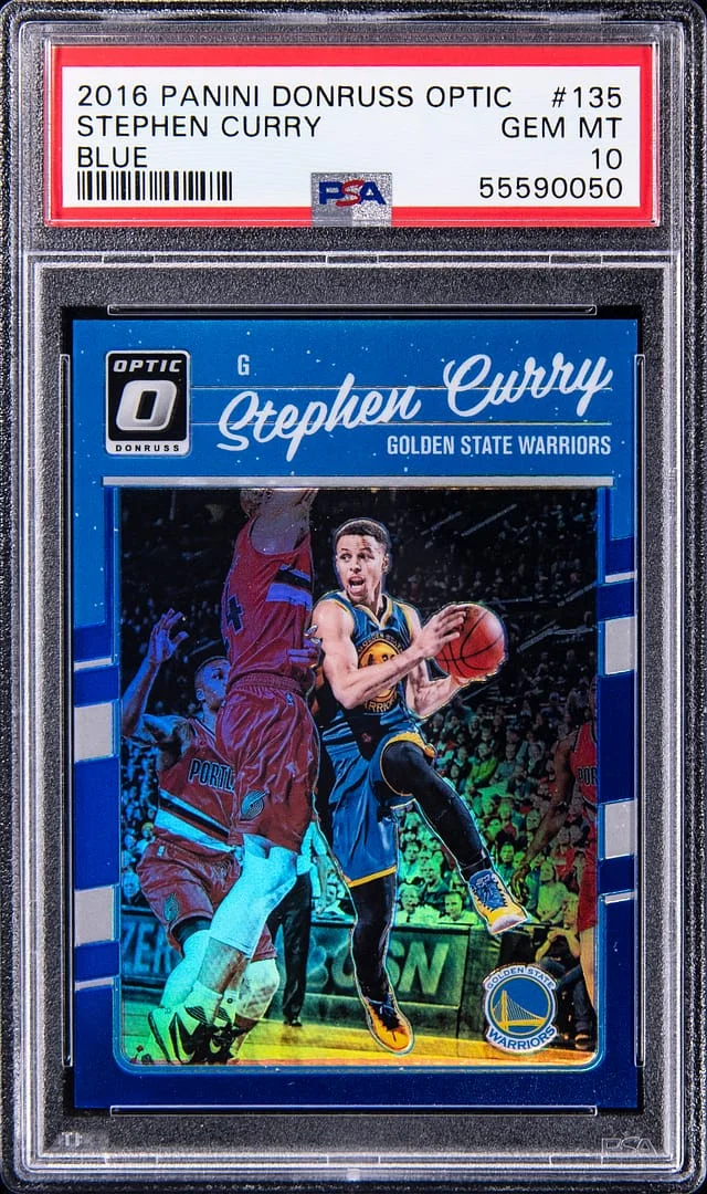 2016-17 Panini Donruss Optic Stephen Curry Blue #135 card image