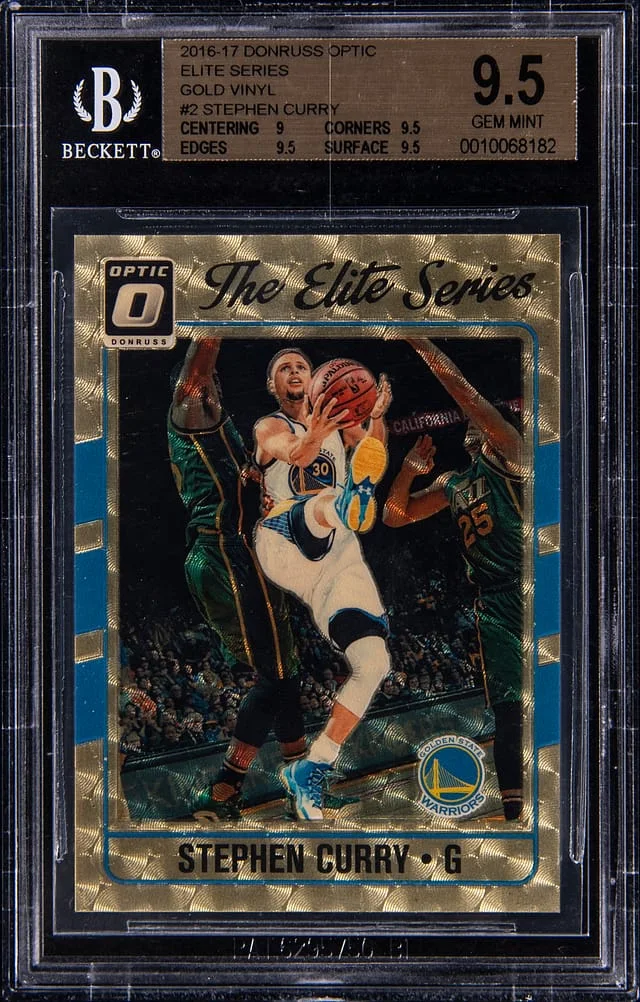 2016-17 Panini Donruss Optic Stephen Curry Elite Series Gold Vinyl #2 card image