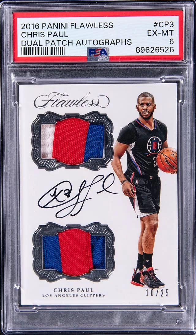 2016-17 Panini Flawless Chris Paul Dual Patch Autographs #CP3 card image