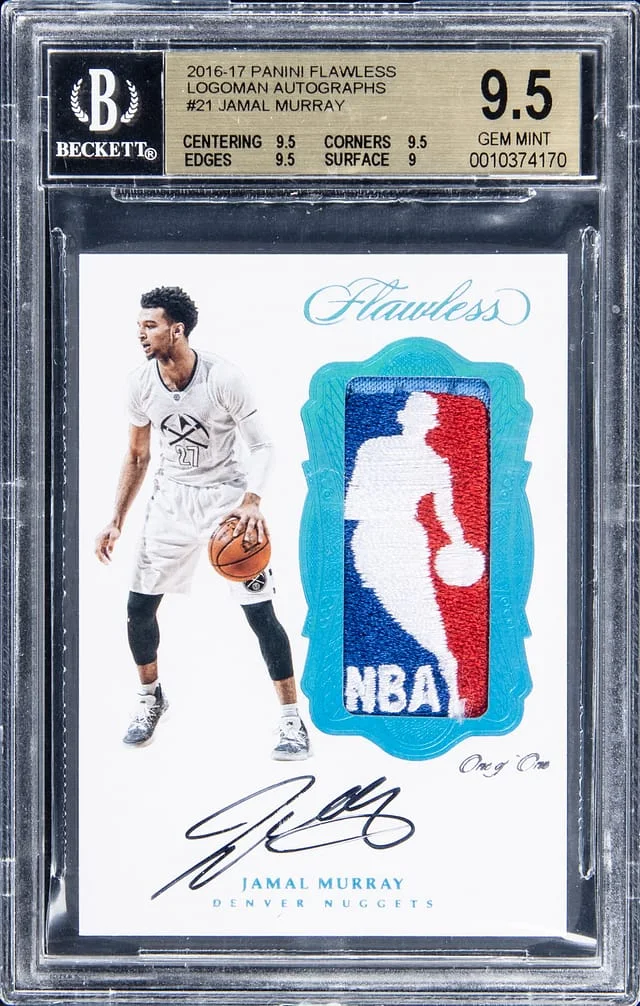 2016-17 Panini Flawless Jamal Murray Logoman Autographs #LA-JM card image