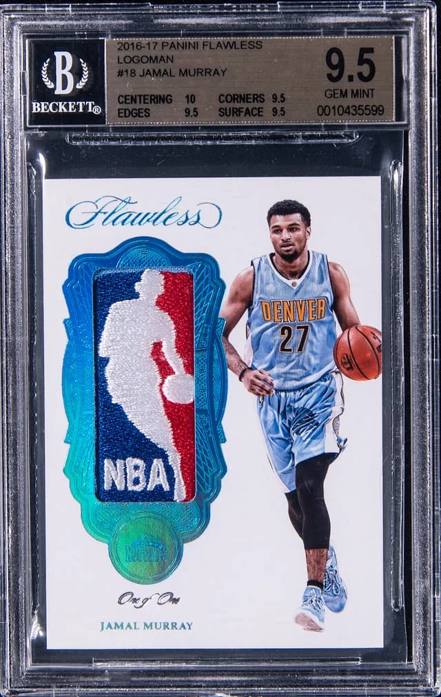 2016-17 Panini Flawless Jamal Murray Logoman #LM-JM card image