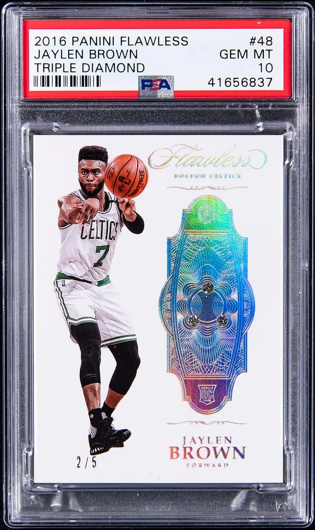 2016-17 Panini Flawless Jaylen Brown Diamond Triple Diamond #48 card image