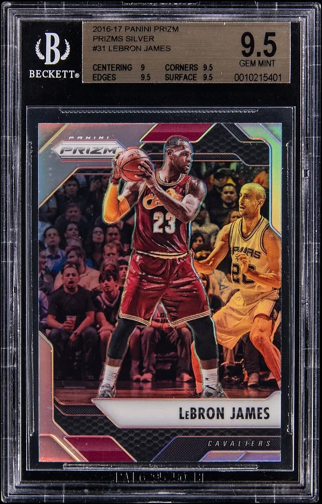 2016-17 Panini Flawless Lebron James Prizms Silver #31 card image
