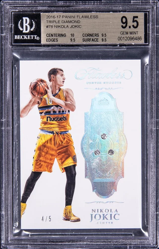 2016-17 Panini Flawless Nikola Jokic Diamond Triple Diamond #78 card image