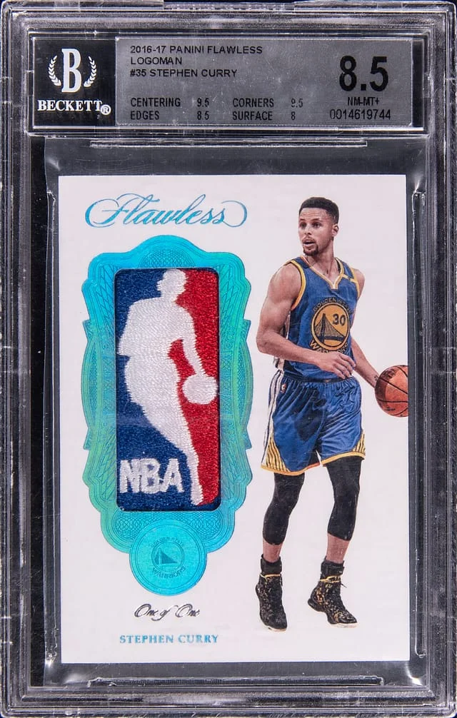 2016-17 Panini Flawless Stephen Curry Logoman #LM-SC card image