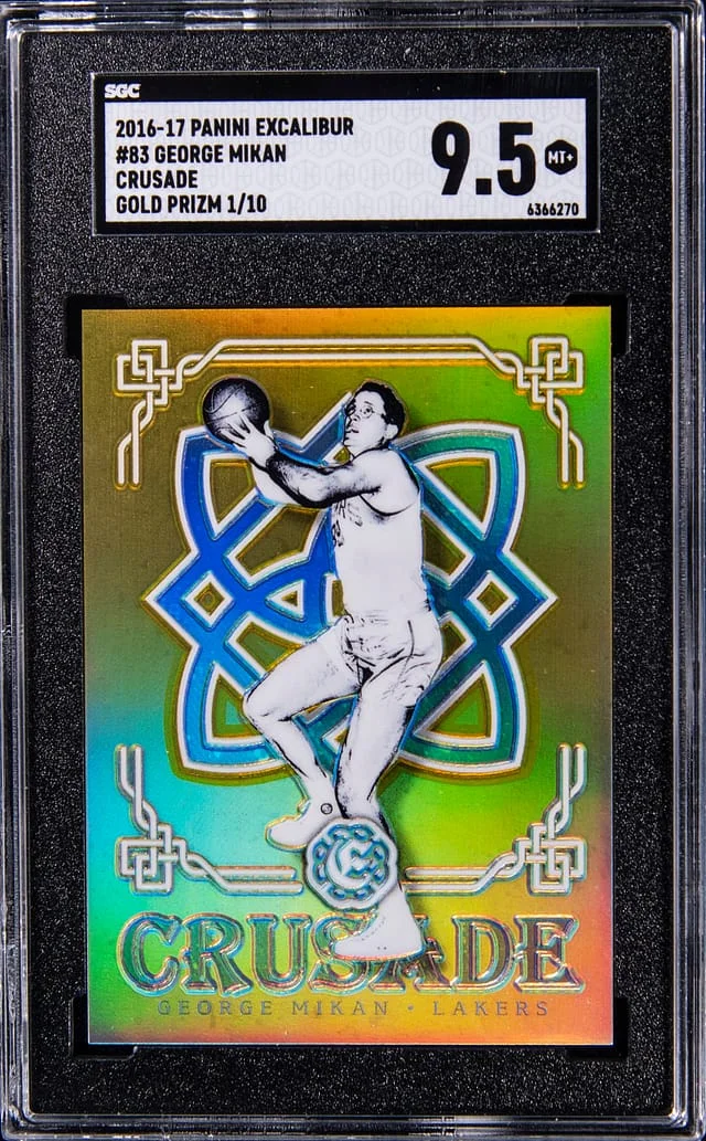 2016-17 Panini George Mikan Excalibur Crusade Gold Prizm #83 card image