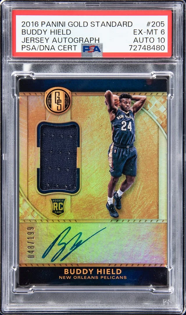 2016-17 Panini Gold Standard Buddy Hield Jersey Autograph #205 card image