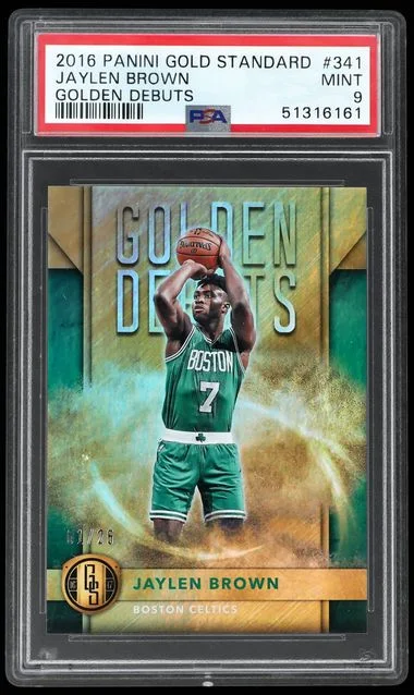 2016-17 Panini Gold Standard Jaylen Brown Golden Debuts #341 card image