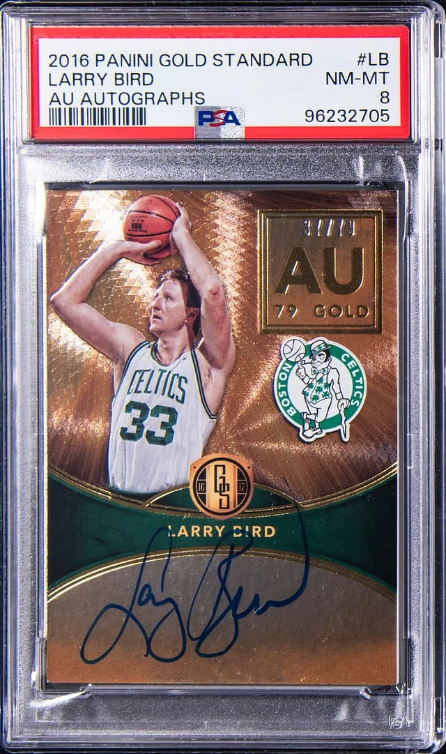2016-17 Panini Gold Standard Larry Bird Autograph #AU-LB card image